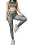 Sport legging, yoga legging groen "croco" design