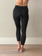 Sportlegging / Yoga legging zwart met 2 mesh banen aan de zijkant