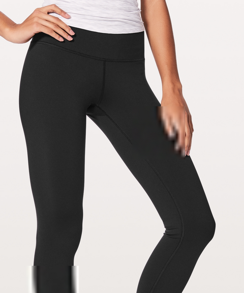 Sport broek of yoga broek in zwart met hoge taille
