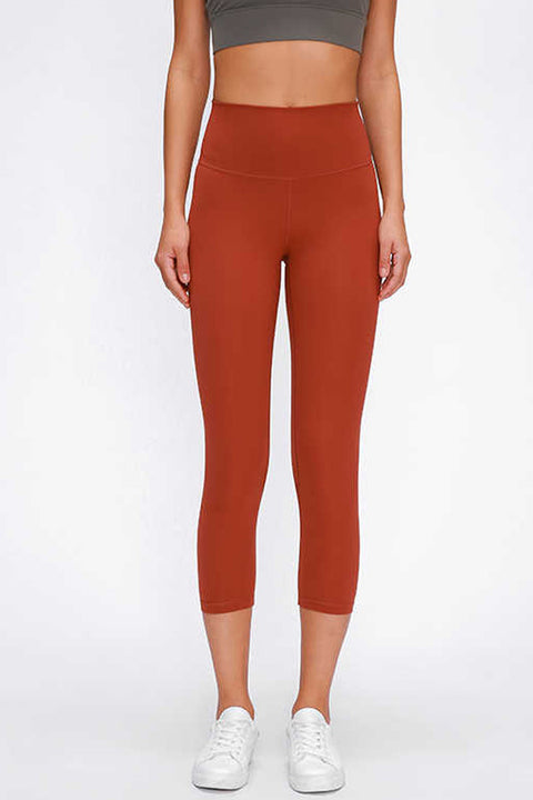 High-Waisted  7/8 Sport / Yoga legging steen rood