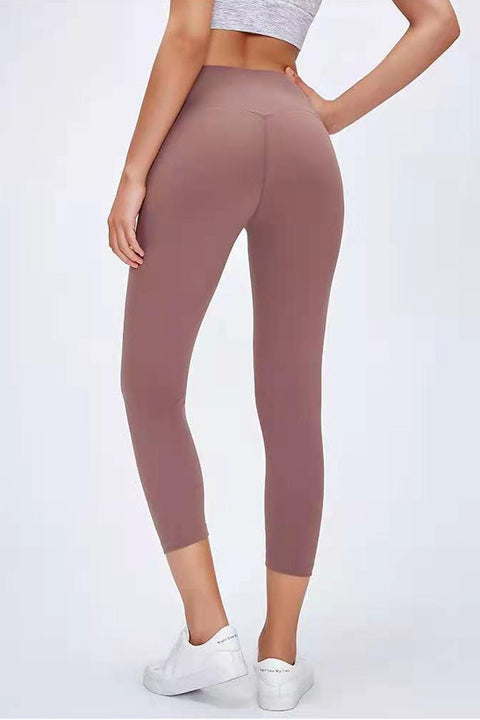 High-Waisted  7/8 Sport / Yoga legging oud roze