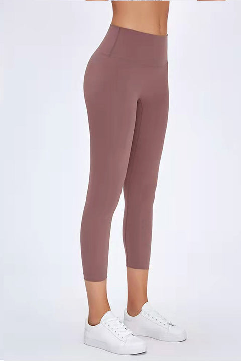 High-Waisted  7/8 Sport / Yoga legging oud roze