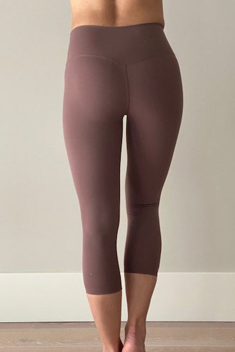 High-Waisted  7/8 Sport / Yoga legging oud roze