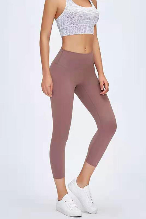 High-Waisted  7/8 Sport / Yoga legging oud roze