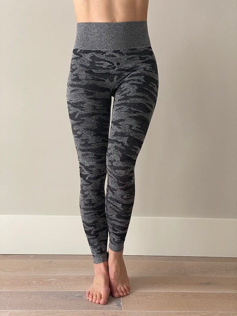 Sportlegging, yoga legging in grijs teinten